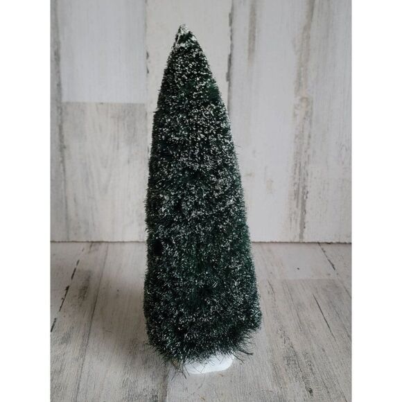 Dept 56 frosted pine tree Snow Village accessory Xmas - Picture 1 of 7